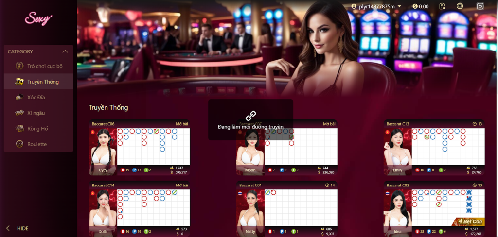 sảnh casino Sexy M88